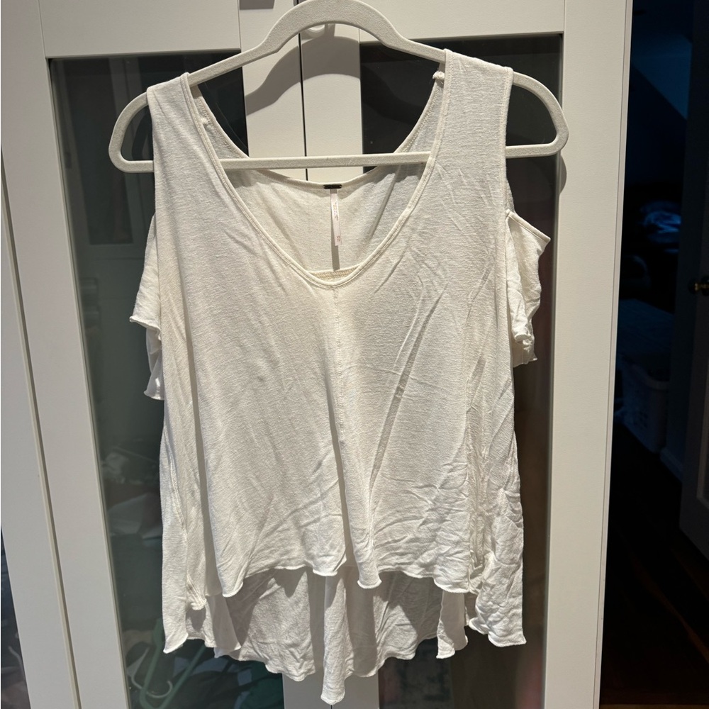 Free People Cut Out Shoulder Top
